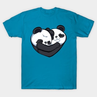 cute, funny and loving pandas T-Shirt